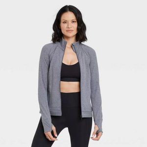 Target All In Motion NWT Zip Front Jacket Women’s Small Charcoal Heather